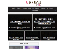 Tablet Screenshot of lifeinablog.com